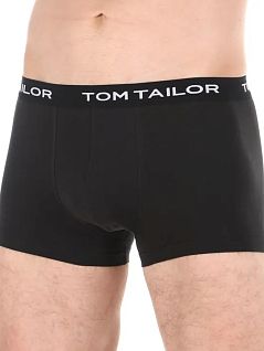 Набор мужских боксеров на черной резинке (бордовые, черные, синие)Tom Tailor RT70162/6061-99-6